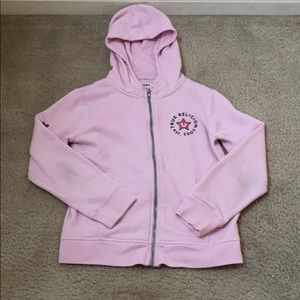 light pink true religion jacket.